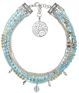 Crystal Blue Sea Necklace